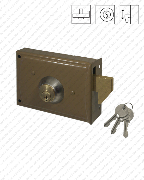 Fechadura de sobrep�r com gancho